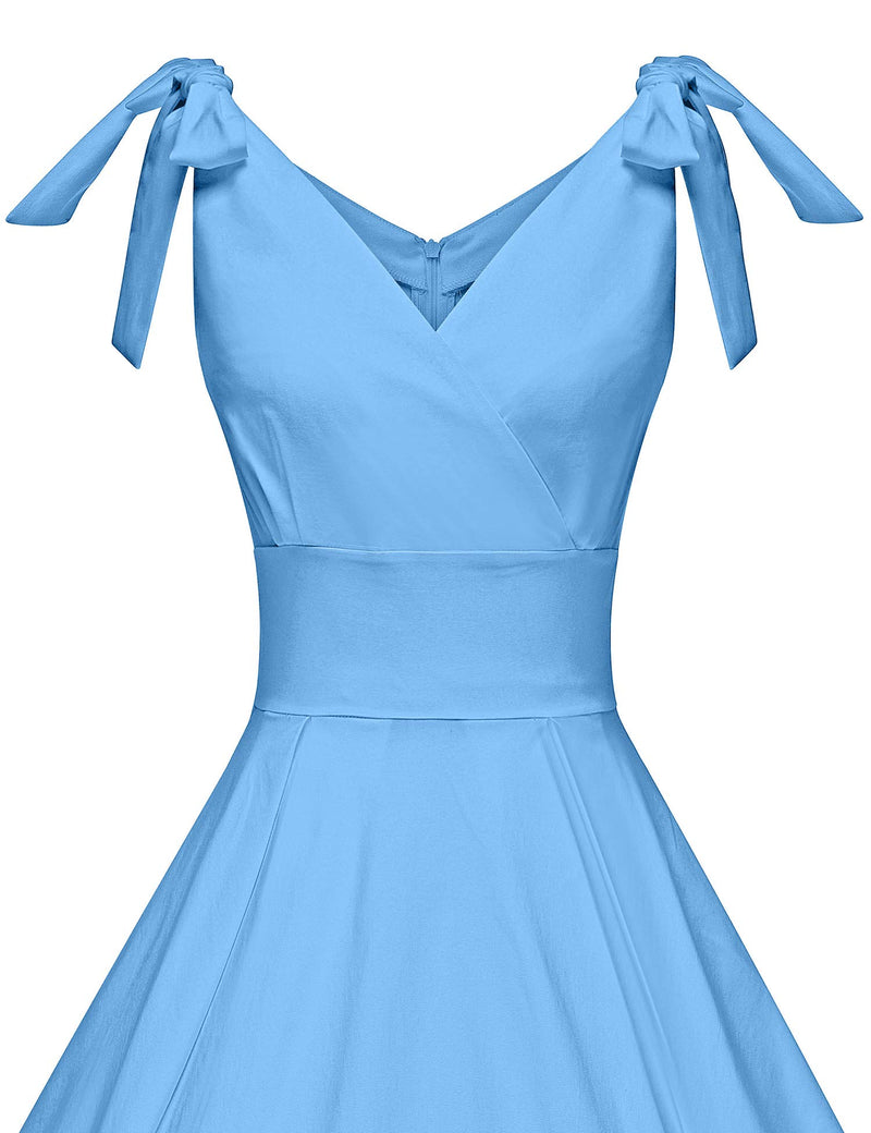 Pale blue swing dress best sale