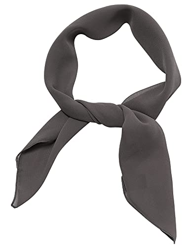 Womens Grey Chiffon Bridal Evening Soft Wrap Scarf Shawl 27.5x27.5(in)