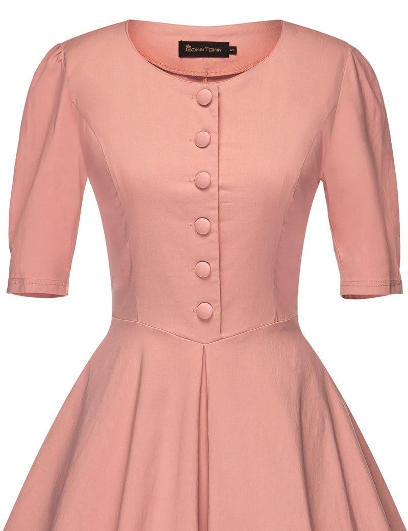 Pink shirtwaist dress online